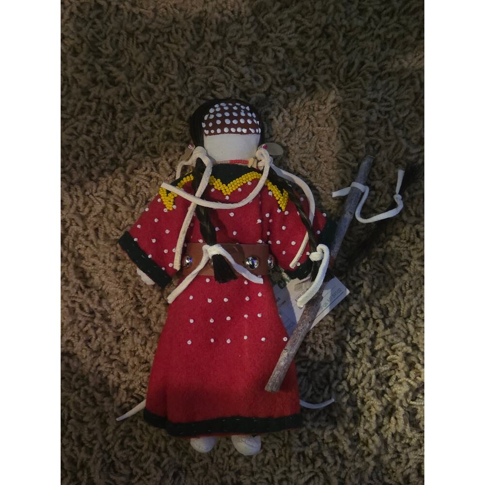 Navajo Buffalo Chips Crow Doll NWT